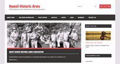 Desktop Screenshot of hawaiihistoricarms.com