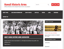 Tablet Screenshot of hawaiihistoricarms.com